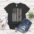 Autism Awareness Proud Autism Dad Vintage Usa Flag Gifts Men Women T-shirt Funny Gifts