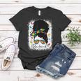 Be Kind Autism Awareness Messy Bun Afro Autistic Girl Woman Women T-shirt Unique Gifts