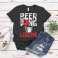 Beer Pong Legend Alkohol Trinkspiel Beer Pong V2 Frauen Tshirt Lustige Geschenke