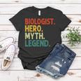 Biologist Hero Myth Legend Vintage Biologie Frauen Tshirt Lustige Geschenke