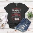 Chausse Blood Runs Through My Veins Women T-shirt Funny Gifts