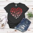 Dog Paw Gifts Love & Heart Puppy Dog Valentines Day Women T-shirt Funny Gifts