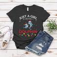 Dolphin Lovers Xmas Pajama Funny Ugly Christmas Sweater Gift Women T-shirt Unique Gifts