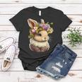 Easter Bunny Rabbit Women - Happy Bunny Flower Graphic Girls Women T-shirt Unique Gifts