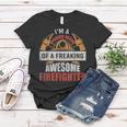 Firefighter Mom Proud Mom Of A Freaking Awesome Firefighter Women T-shirt Funny Gifts