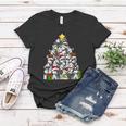 Funny Christmas Siberian Husky Pajama Shirt Tree Dog Xmas Women T-shirt Unique Gifts