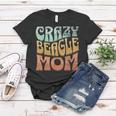 Funny Crazy Beagle Mom Retro Vintage Top For Beagle Lovers Women T-shirt Unique Gifts