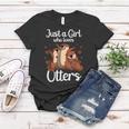 Funny Otter Design For Girls Women Sea Otter Animal Lovers Women T-shirt Unique Gifts