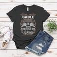 Gable Name - Gable Blood Runs Through My V Women T-shirt Funny Gifts