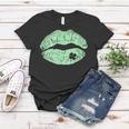 Green Lips Irish Kiss 4 Leaf Clover St Patricks Day Asm Women T-shirt Unique Gifts