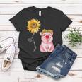 Happiness Is Being Mamaw Cute Pig Sunflower Mother Gifts Women T-shirt Funny Gifts