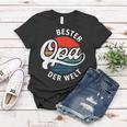 Herren Bester Opa Der Welt Retro Motiv Für Den Besten Opi Frauen Tshirt Lustige Geschenke