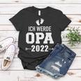 Herren Ich Werde Opa 2022 Schwangerschaft Verkünden Frauen Tshirt Lustige Geschenke