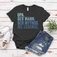 Herren Opa Der Mann Der Mythos Die Legende Vintage Retro Opa Frauen Tshirt Lustige Geschenke