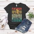 Herren Vatertag Biker Vater Ehemann Mountainbike Legende Frauen Tshirt Lustige Geschenke