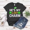 Hes My Lucky Charm Matching St Patricks Day Couple Gifts Women T-shirt Funny Gifts