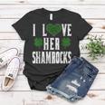 I Love Her Shamrocks Funny Couples St Patricks DayShirt Women T-shirt Unique Gifts