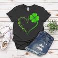 I Love You Hand Sign Language Heart Shamrock St Patricks Day Women T-shirt Funny Gifts