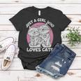 Just A Girl Who Loves Cats Cute Cat For Women Girls Women T-shirt Personalized Gifts