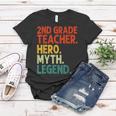 Lehrer Der 2 Klasse Held Mythos Legende Vintage-Lehrertag Frauen Tshirt Lustige Geschenke