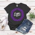 Little Sorority Sister Purple And White Women T-shirt Unique Gifts