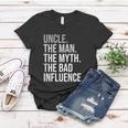 Mens Uncle The Man The Myth The Legend Fun Best Funny Uncle Women T-shirt Unique Gifts