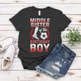 Middle Sister Of The Birthday Boy Soccer Player Bday Women T-shirt Unique Gifts