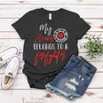 My Heart Belongs To A Firefighter Gift For Wife Girlfriend Women T-shirt Funny Gifts