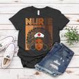 Nurse Black Women Black History Month Afro African Pride Women T-shirt Funny Gifts