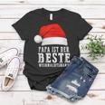 Papa Claus Merry Christmas Santa Mütze Frauen Tshirt Lustige Geschenke