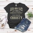 Personalized Birthday Gift Idea For Person Named Christy Women T-shirt Funny Gifts