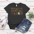 Proud Brother Of A Soldier Silhouette MilitaryWomen T-shirt Unique Gifts
