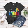 Proud Veteran Trans Military Lgbtq Rainbow Gay Pride Flag Women T-shirt Unique Gifts