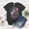 Retired Military Vintage Veteran American Mom Women T-shirt Funny Gifts