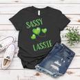 St Patricks Day Sassy Lassie Women T-shirt Funny Gifts