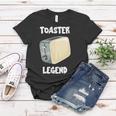 Toaster Legend Frauen Tshirt für Brot- und Toastliebhaber, Frühstücksidee Lustige Geschenke