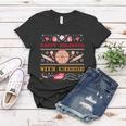 Ugly Christmas Sweater Burger Happy Holidays With Cheese V15 Women T-shirt Unique Gifts