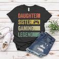 Vintage Gamer Girl Frauen Tshirt, Tochter & Schwester Gaming Legende Lustige Geschenke