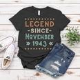 Vintage Legend Seit November 1943 Geburtstag Männer Frauen Frauen Tshirt Lustige Geschenke