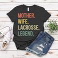 Vintage Mutter Frau Lacrosse Legende Retro Lacrosse Mädchen Frauen Tshirt Lustige Geschenke