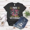 Vintage Proud Wife Of A US Army Veteran Gift Mom Dad Women T-shirt Funny Gifts