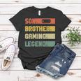 Vintage Sohn Bruder Gaming Legende Retro Video Gamer Junge Frauen Tshirt Lustige Geschenke