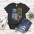 Vintage Usa American Flag Proud To Be A Us Navy Seabee Wife Women T-shirt Unique Gifts