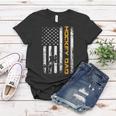 Vintage Usa Ice Hockey Dad American Flag Fathers Day Gift Women T-shirt Unique Gifts