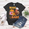Wake Bake Turkey Feast Meal Dinner Chef Funny Thanksgiving Women T-shirt Funny Gifts
