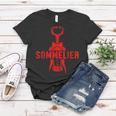 Weinkellner Restaurant Winzer Wein Kellner Korkenzieher Frauen Tshirt Lustige Geschenke