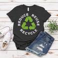 Womens Reduce Reuse Recycle Earth Day 2023 Women T-shirt Unique Gifts