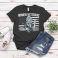Womens Women Veterans Usa Flag American Soldier Military Army Women T-shirt Funny Gifts
