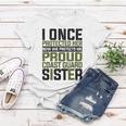 Coast Guard Now She Protects Me Proud Coast Guard Sister Women T-shirt Funny Gifts