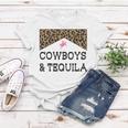 Cowboys And Tequila Western Funny Tequila Drinking Lover Women T-shirt Unique Gifts
